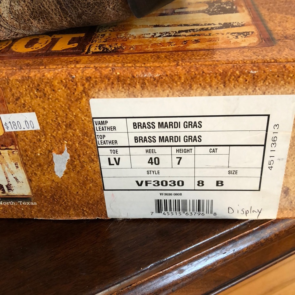 Nib Tony Lama Pointed Toe Cowboy Boots - image 5